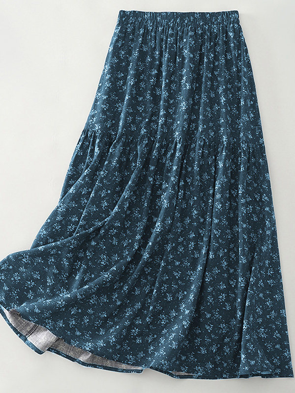 High Waist Floral Print Midi S - Midi Skirt Floral recensie en prijs