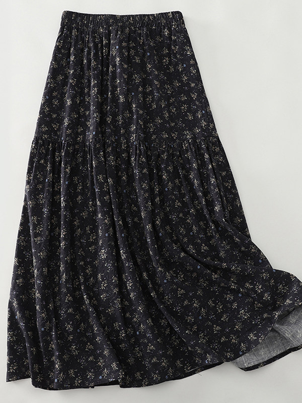 High Waist Floral Print Midi S - Midi Skirt Floral recensie en prijs