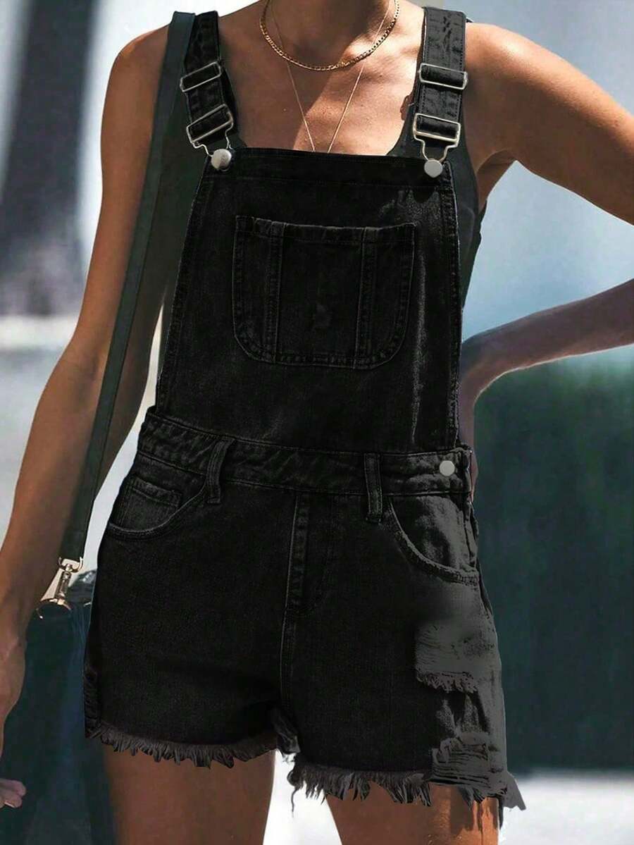 Womens White Distressed Denim  - Shorts Denim Frayed recensie en prijs