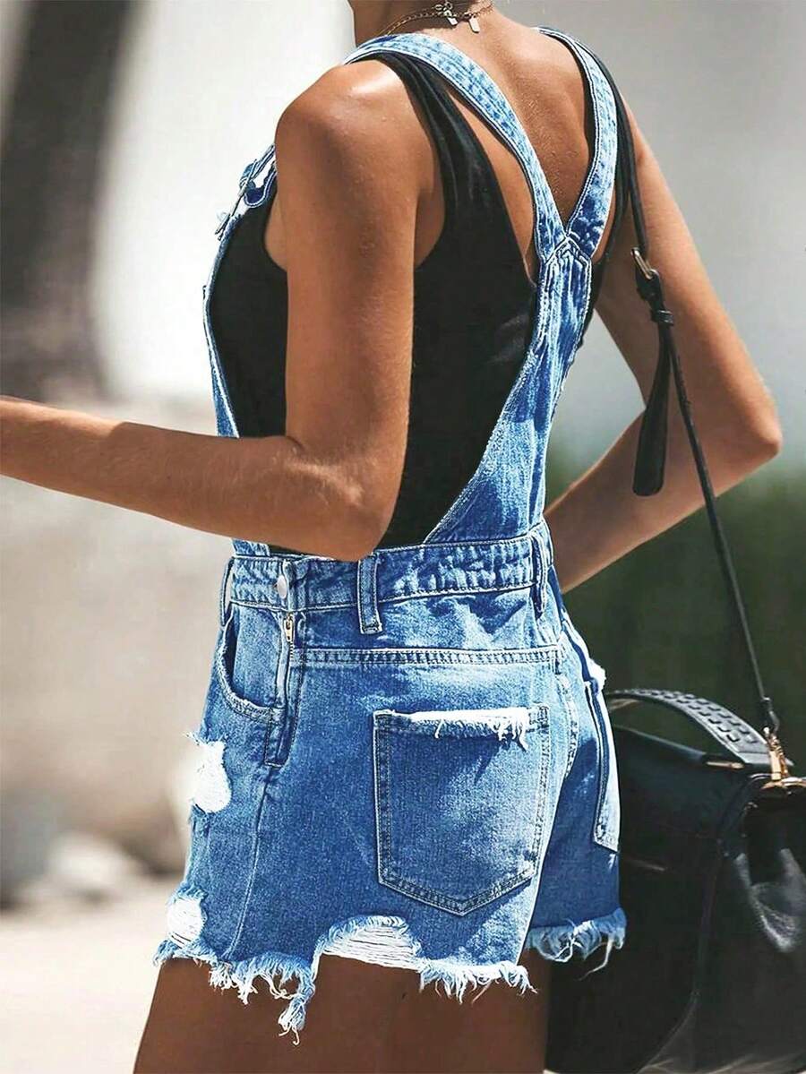Womens White Distressed Denim  - Shorts Denim Frayed recensie en prijs